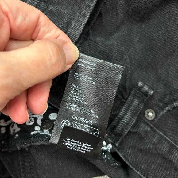 Free People We The Free Now or Never Denim Shorts Women's Size 25 Button Fly - Picture 6 of 10